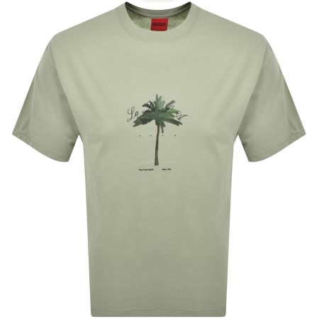 Product Image for HUGO Duwom T Shirt Green