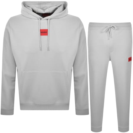 Product Image for HUGO Logo Hoodie Tracksuit Grey