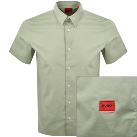 Product Image for HUGO Short Sleeved Ebor Shirt Green