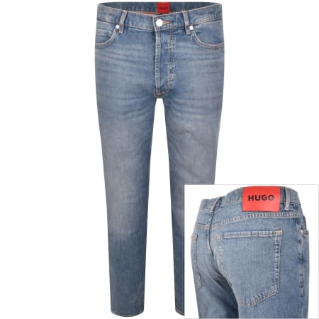Product Image for HUGO 634 Tapered Fit Jeans Mid Wash Blue