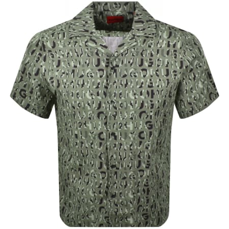 Product Image for HUGO Ellino Straight Fit Shirt Green