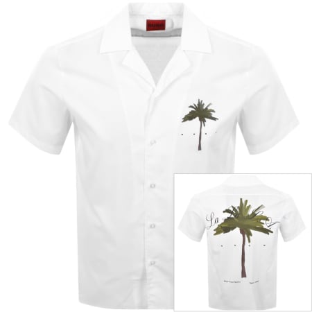 Product Image for HUGO Ellino Straight Fit Shirt White