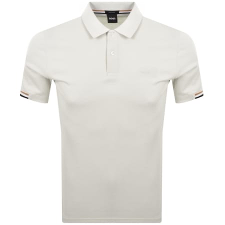 Product Image for BOSS Parlay 147 Mercerised Polo Open White