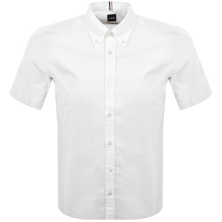 Product Image for BOSS Short Sleeve Liam Shirt White