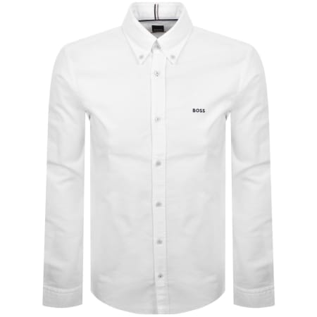Product Image for BOSS H Roan Long Sleeve Shirt White