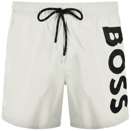 Product Image for BOSS Octopus Swim Shorts Open White