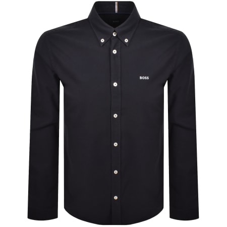 Product Image for BOSS H Roan Long Sleeve Shirt Navy