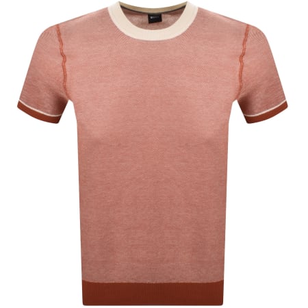 Product Image for BOSS H Jianluca Knit T Shirt Dark Orange
