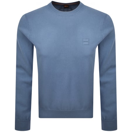 Product Image for BOSS Kanovano Knit Jumper Blue