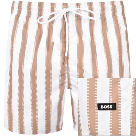Product Image for BOSS Piranha Swim Shorts Natural White