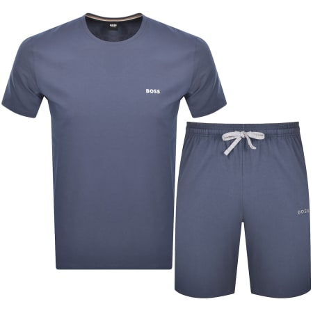 Product Image for BOSS Mix And Match T Shirt And Short Set Navy