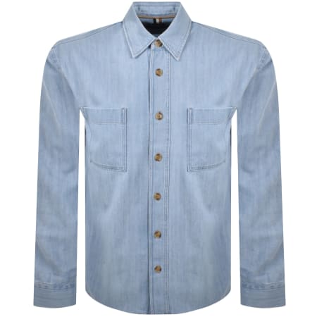 Product Image for BOSS H Cory Denim Overshirt Light Blue