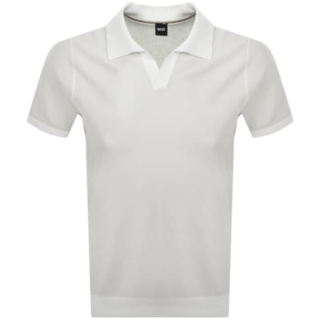 Product Image for BOSS H Jianluca Knit Polo White