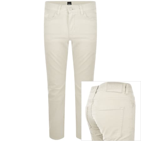 Product Image for BOSS Re Maine Regular Fit Chinos Cream