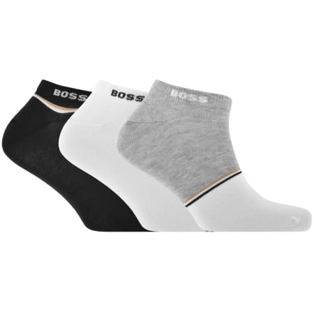 Product Image for BOSS 3 Pack Logo Ankle Socks