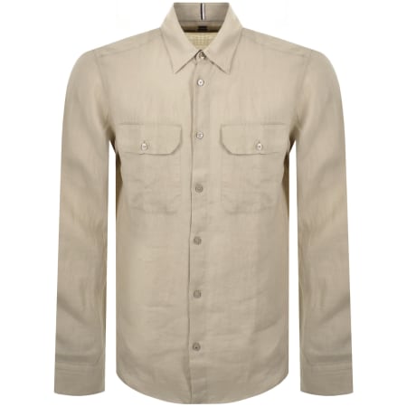 Product Image for BOSS Long Sleeve Liam Shirt Beige