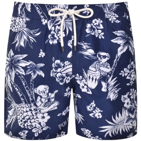 Product Image for Ralph Lauren Tropical Bear Swim Shorts Blue