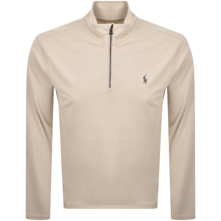 Product Image for Ralph Lauren Quarter Zip Sweatshirt Cream