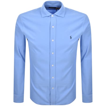 Product Image for Ralph Lauren Honeycomb Textured Shirt Blue