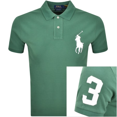 Product Image for Ralph Lauren Custom Slim Polo T Shirt Green