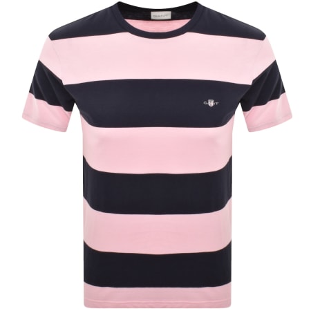 Product Image for Gant Bar Stripe T Shirt Pink