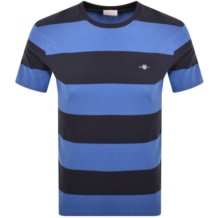 Product Image for Gant Bar Stripe T Shirt Blue
