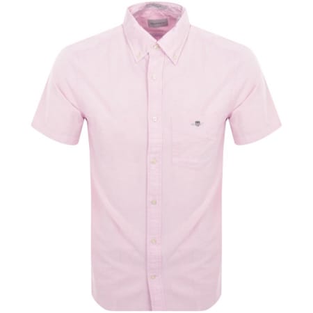 Product Image for Gant Poplin Short Sleeved Shirt Pink
