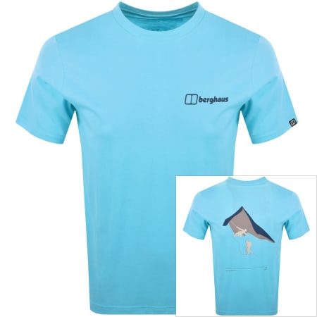 Product Image for Berghaus Grappled Logo T Shirt Blue