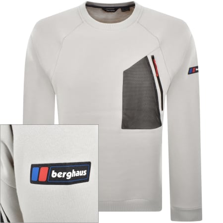 Product Image for Berghaus U Storm 25 Sweatshirt Stone Grey