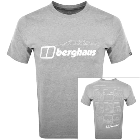 Product Image for Berghaus Mountain Checklist T Shirt Grey
