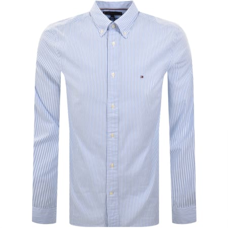Product Image for Tommy Hilfiger Flex Poplin Long Sleeve Shirt Blue