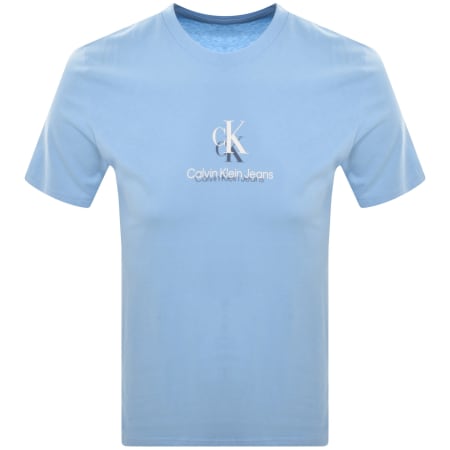 Product Image for Calvin Klein Jeans Shadow Logo T Shirt Blue