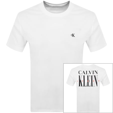 Product Image for Calvin Klein Jeans Serif Font T Shirt White