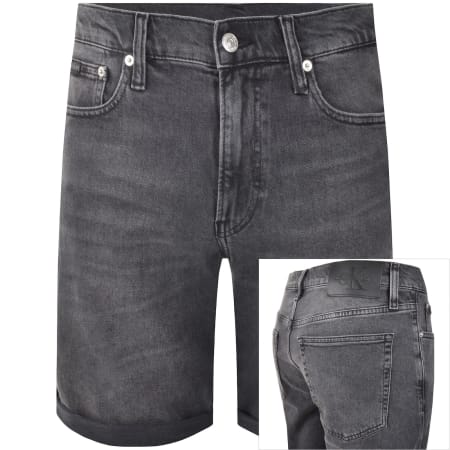 Product Image for Calvin Klein Jeans Slim Fit Denim Shorts Grey