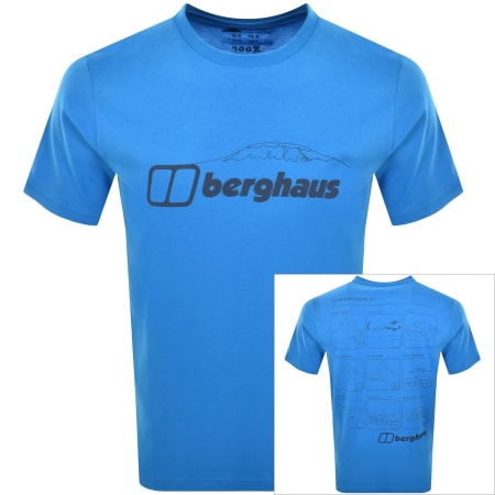 Product Image for Berghaus Mountain Checklist T Shirt Blue