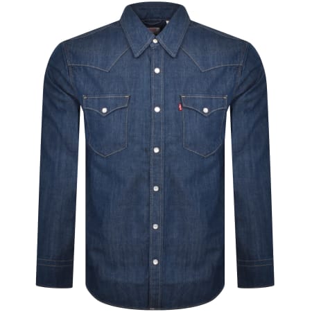 Product Image for Levis Barstow Western Dark Wash Denim Shirt