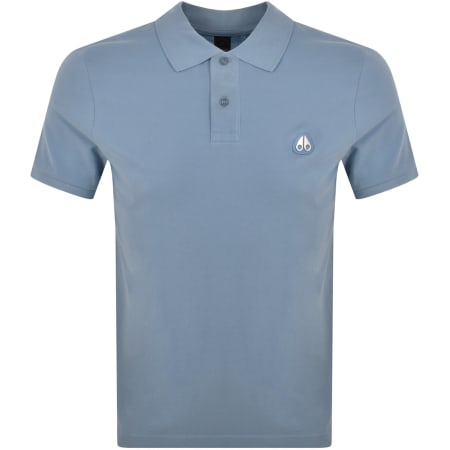 Product Image for Moose Knuckles Everett Polo T Shirt Blue