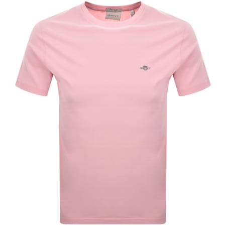 Product Image for Gant Regular Fit Shield T Shirt California Pink