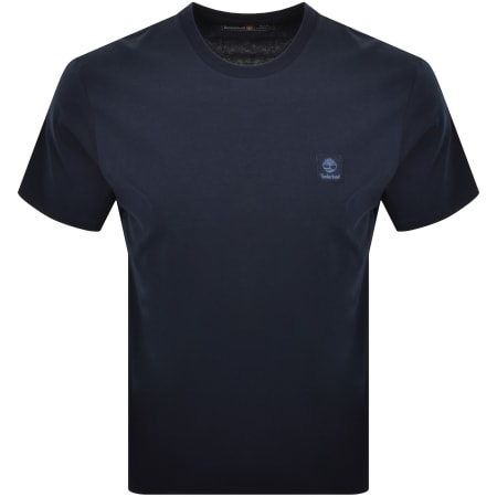 Product Image for Timberland Woven Badge T Shirt Dark Sapphire