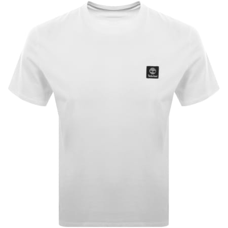 Product Image for Timberland Woven Badge T Shirt White