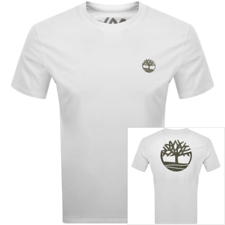Product Image for Timberland Tree Camo Logo T Shirt White