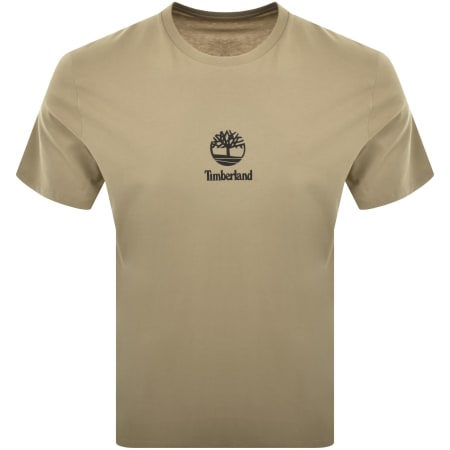 Product Image for Timberland Print Stack Logo T Shirt Light Brown