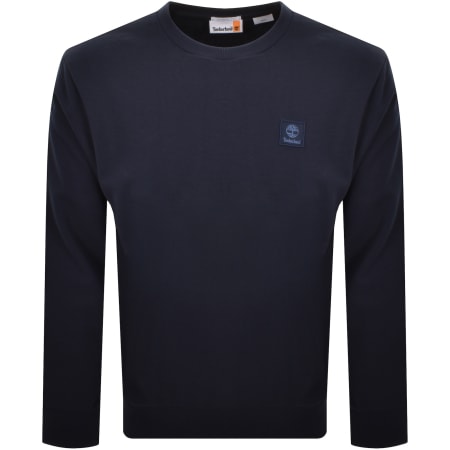 Product Image for Timberland Woven Badge Sweatshirt Navy