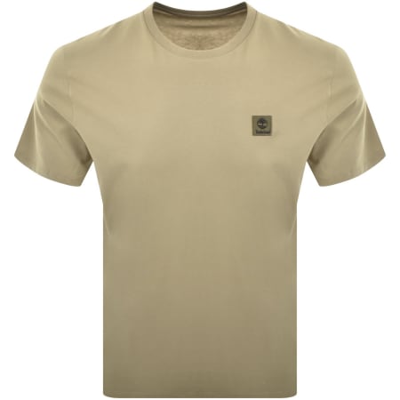 Product Image for Timberland Woven Badge T Shirt Beige