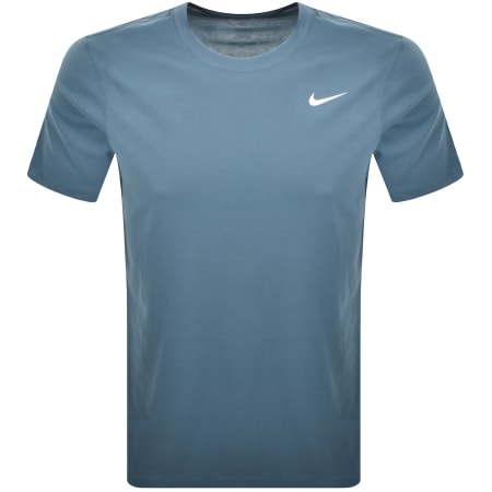 Product Image for Nike Training Dri Fit Logo T Shirt Blue
