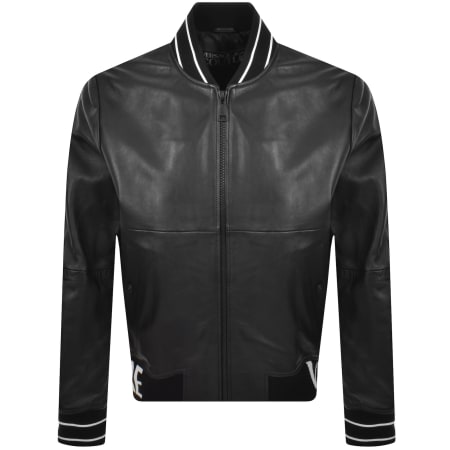 Product Image for Versace Jeans Couture Leather Jacket Black