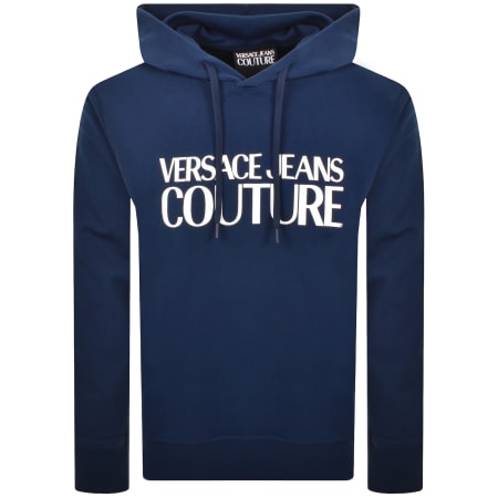 Product Image for Versace Jeans Couture Logo Hoodie Blue