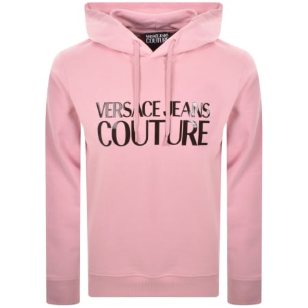 Product Image for Versace Jeans Couture Logo Hoodie Pink