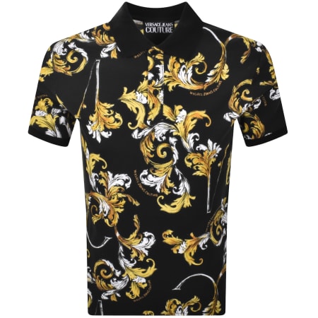 Product Image for Versace Jeans Couture All Over Polo T Shirt Black