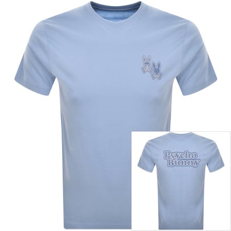 Product Image for Psycho Bunny Elliot Graphic Logo T Shirt Blue